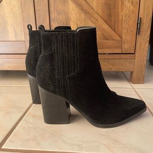 Marc Fisher black booties
